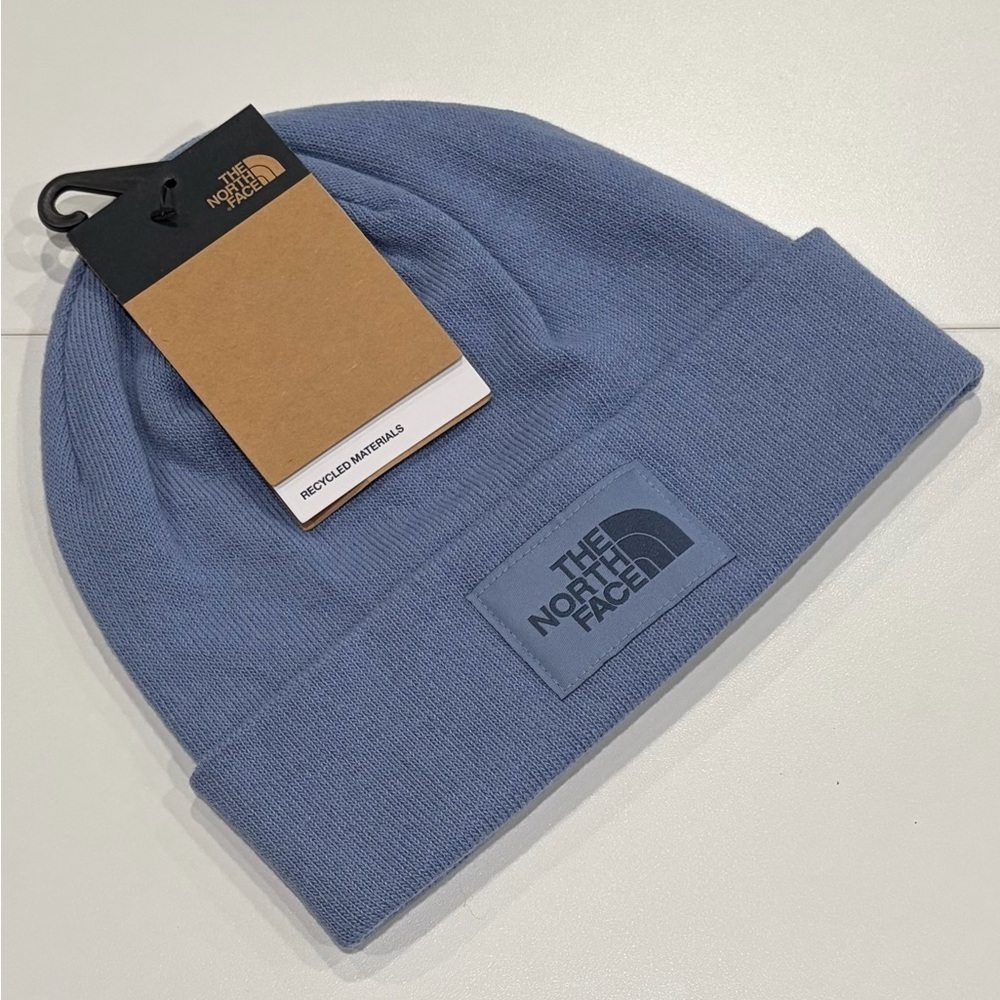 The North Face Women's Dock Worker Recycled Beanie Hat Folks Blue NWT